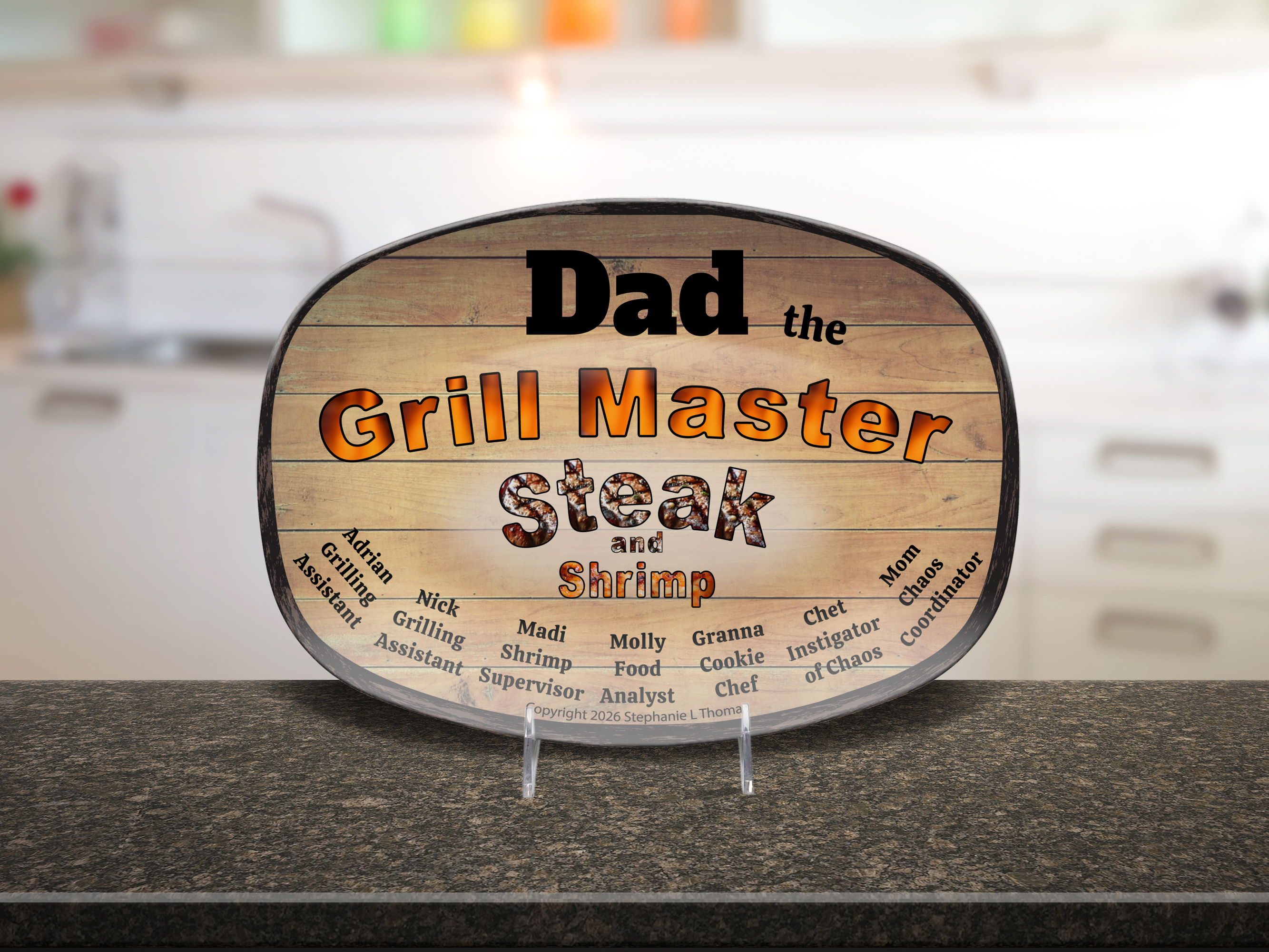 Platter Custom Father's Day Gift