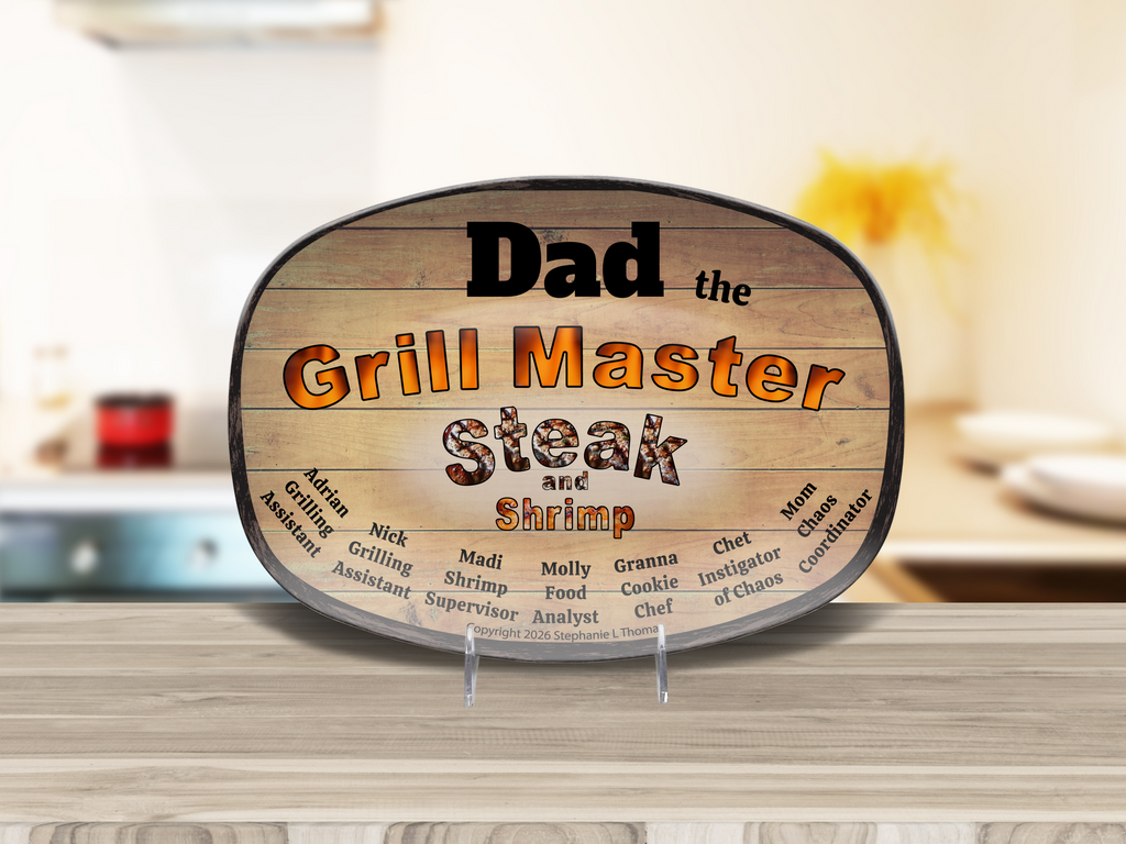 Personalized Father's Day Platter