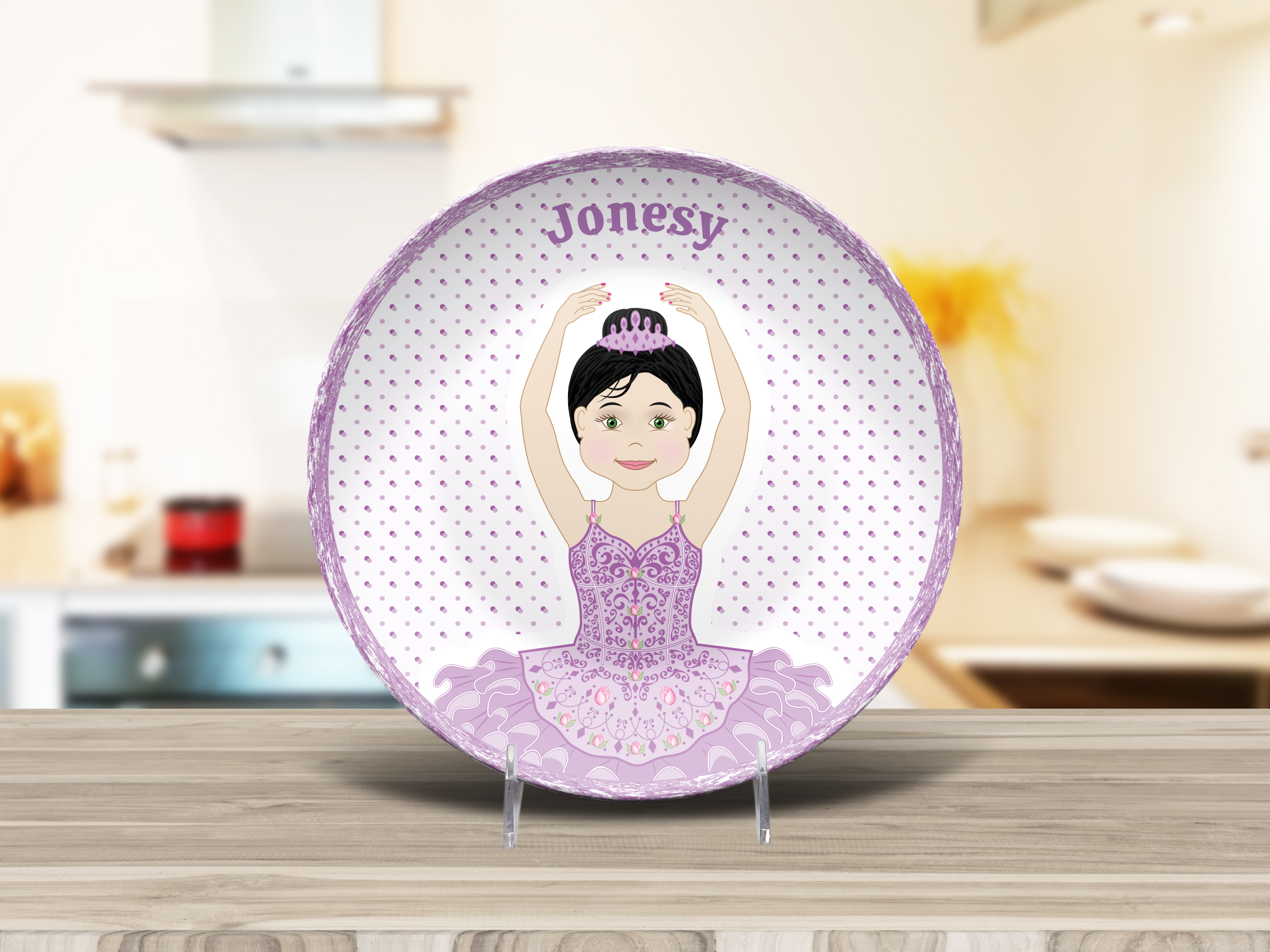 Custom PURPLE Ballerina PLATE