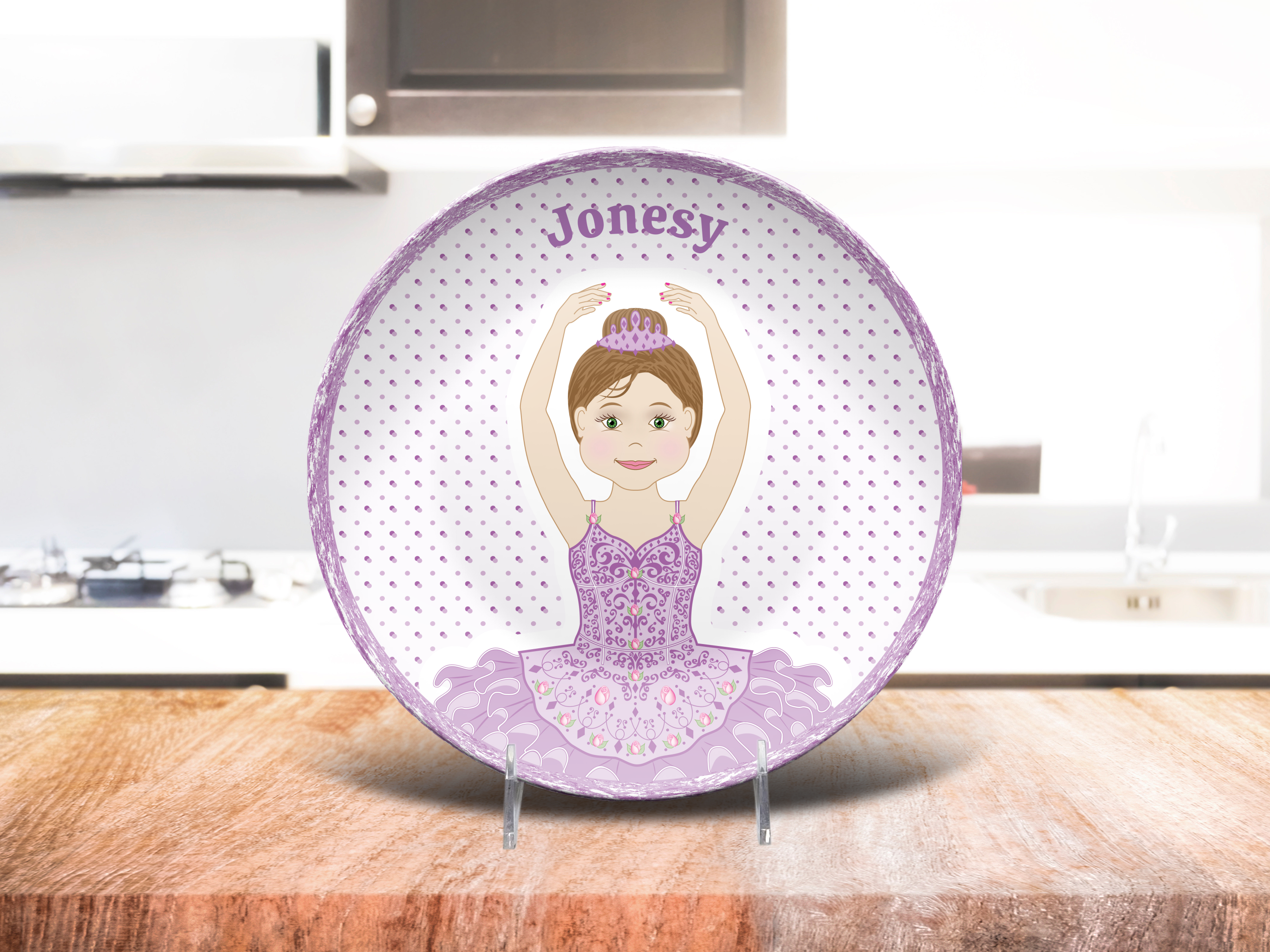 Custom PURPLE Ballerina PLATE