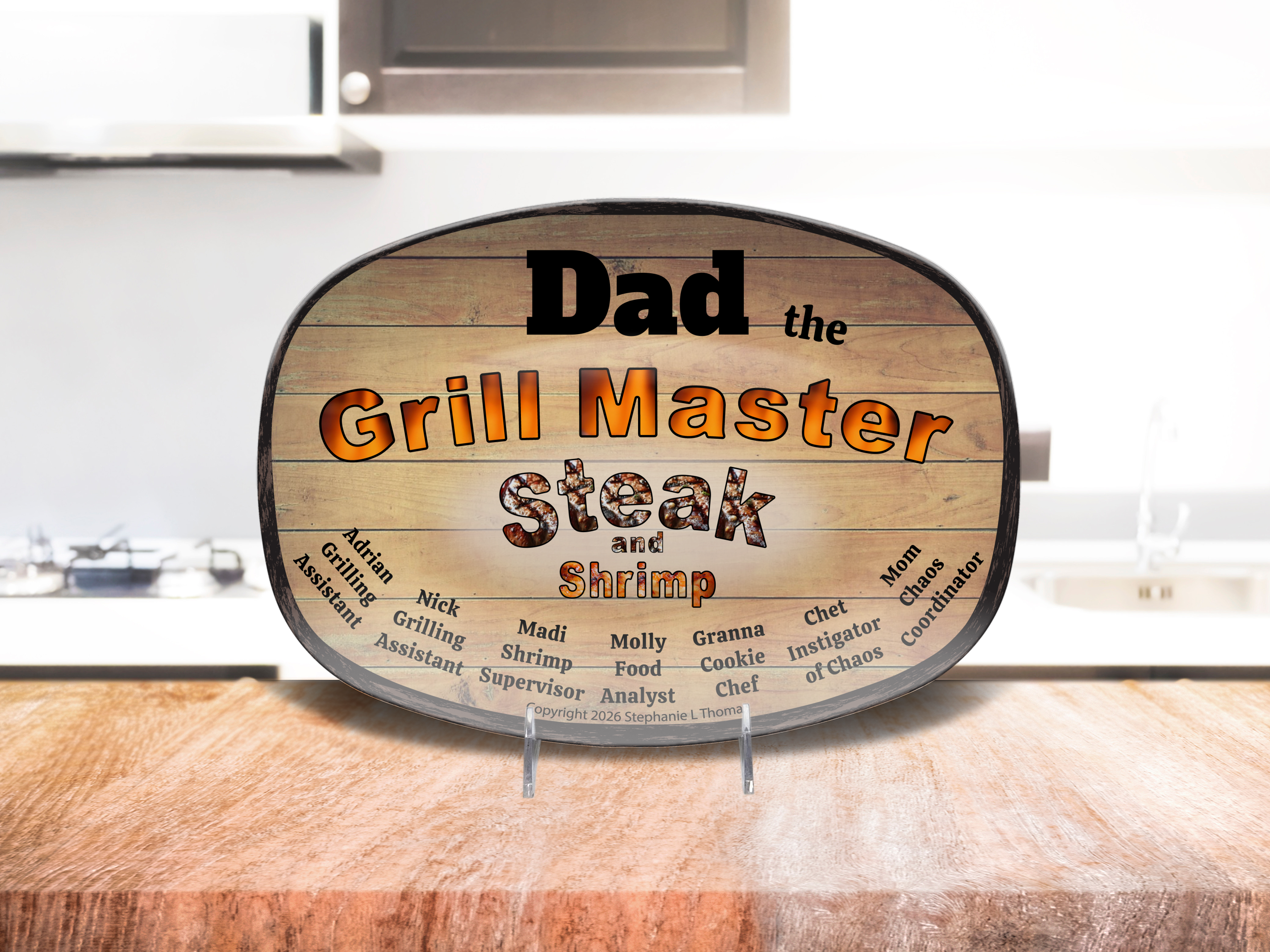 Personalized Father's Day Platter