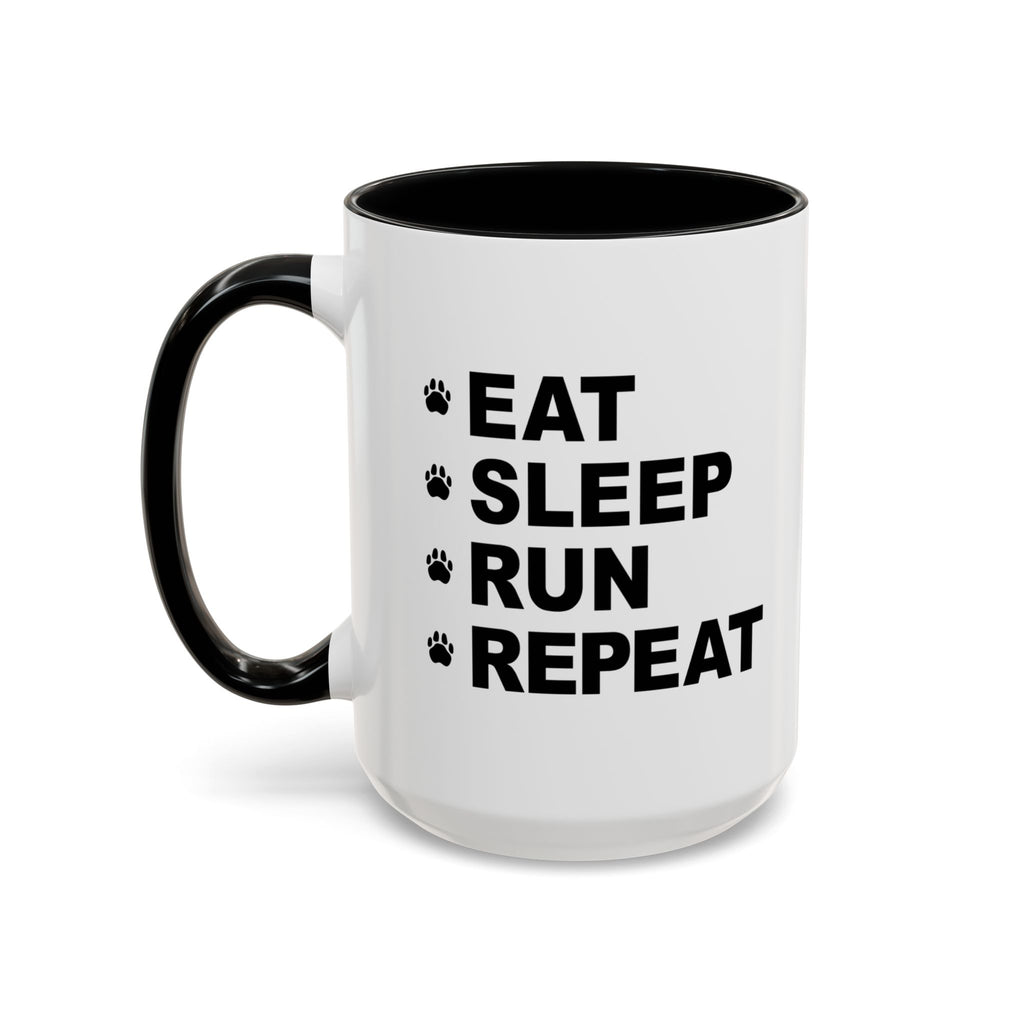 Eat, Sleep, Run, Repeat_Accent Coffee Mug (11, 15oz)