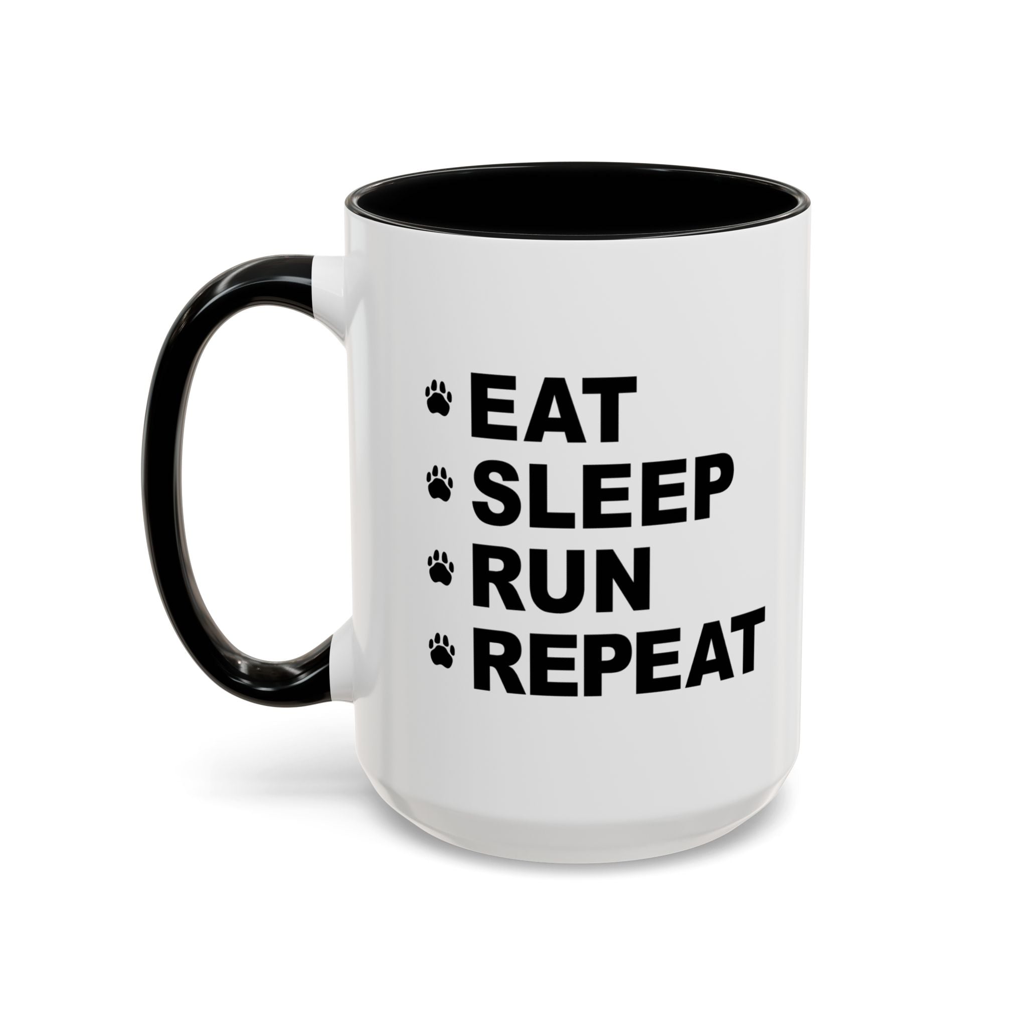 Eat, Sleep, Run, Repeat_Accent Coffee Mug (11, 15oz)