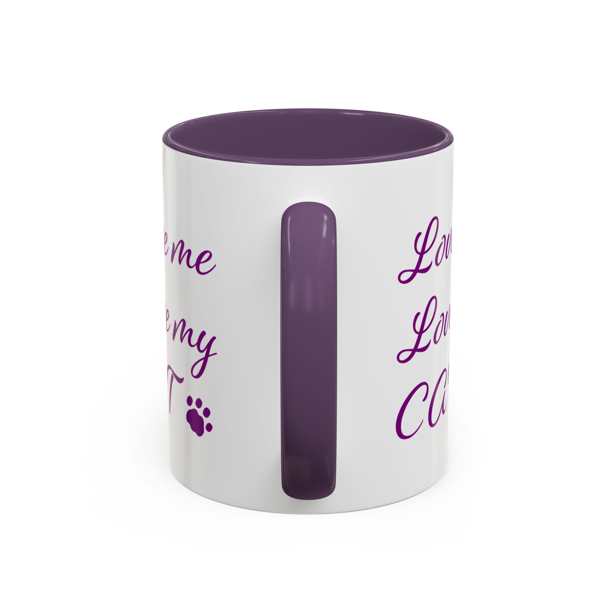 Love Me Love My Cat Accent Coffee Mug (11, 15oz)
