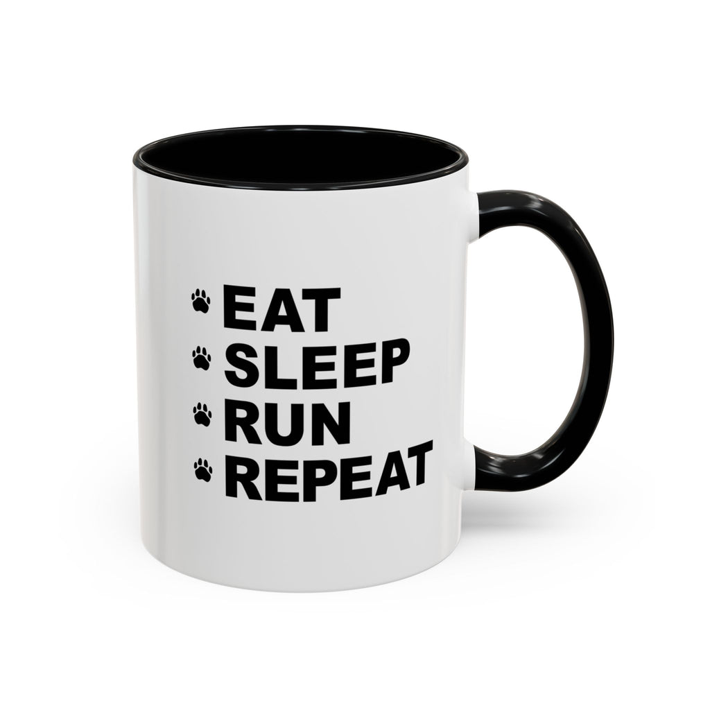 Eat, Sleep, Run, Repeat_Accent Coffee Mug (11, 15oz)