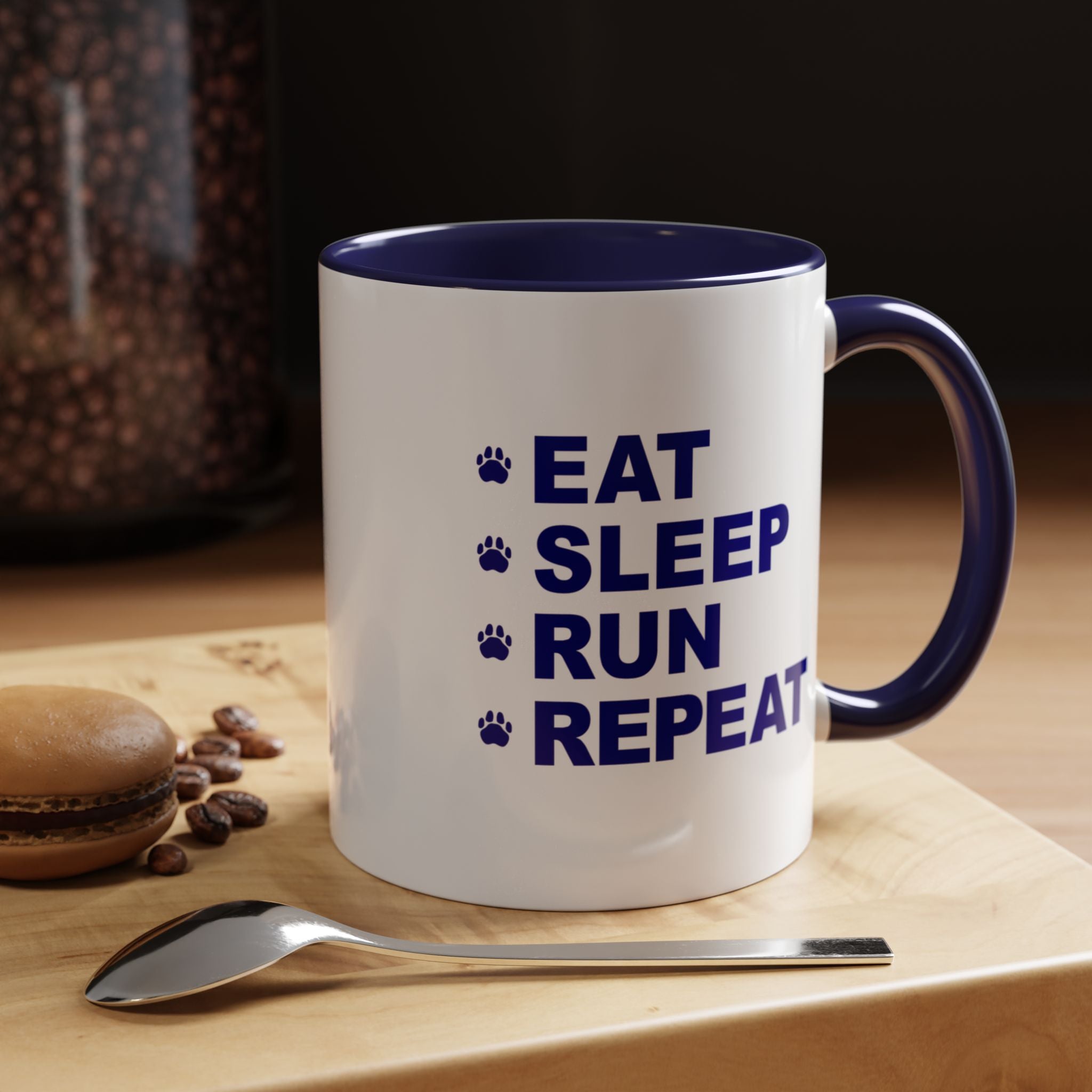 Eat, Sleep, Run, Repeat_Accent Coffee Mug (11, 15oz)