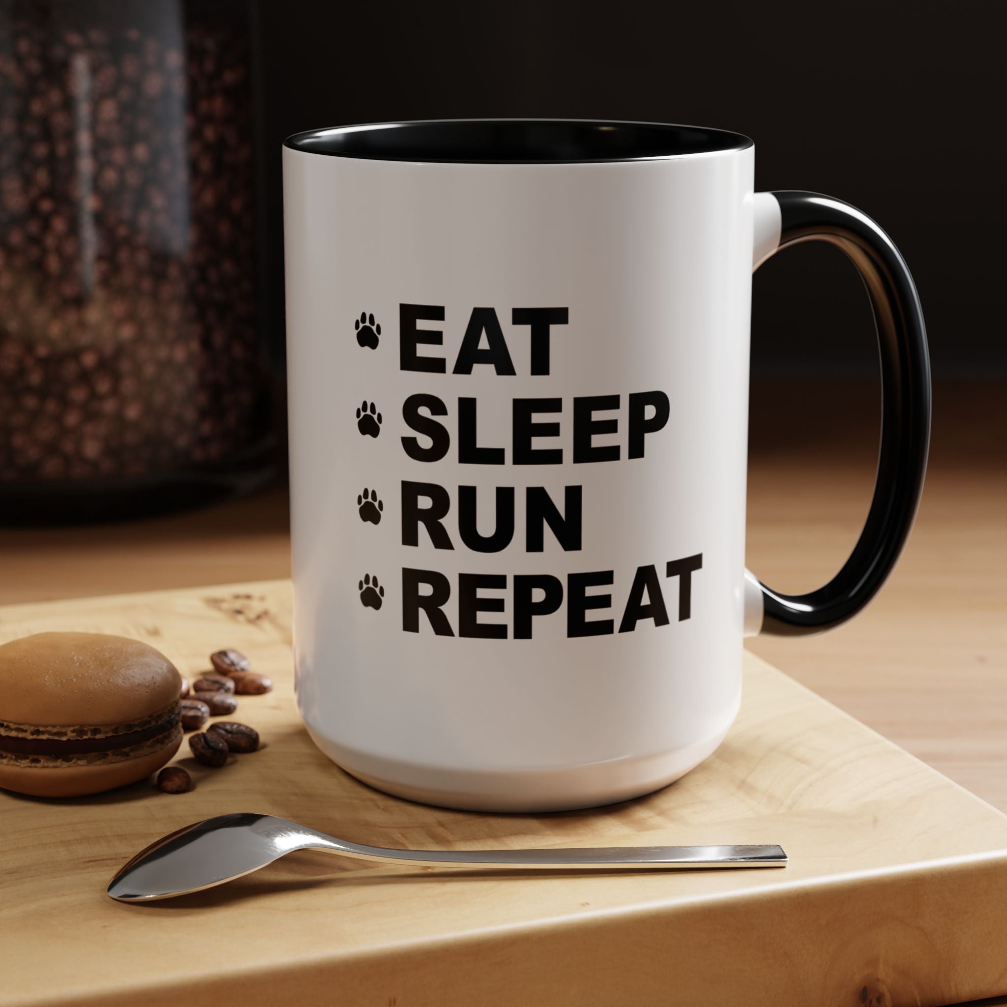 Eat, Sleep, Run, Repeat_Accent Coffee Mug (11, 15oz)