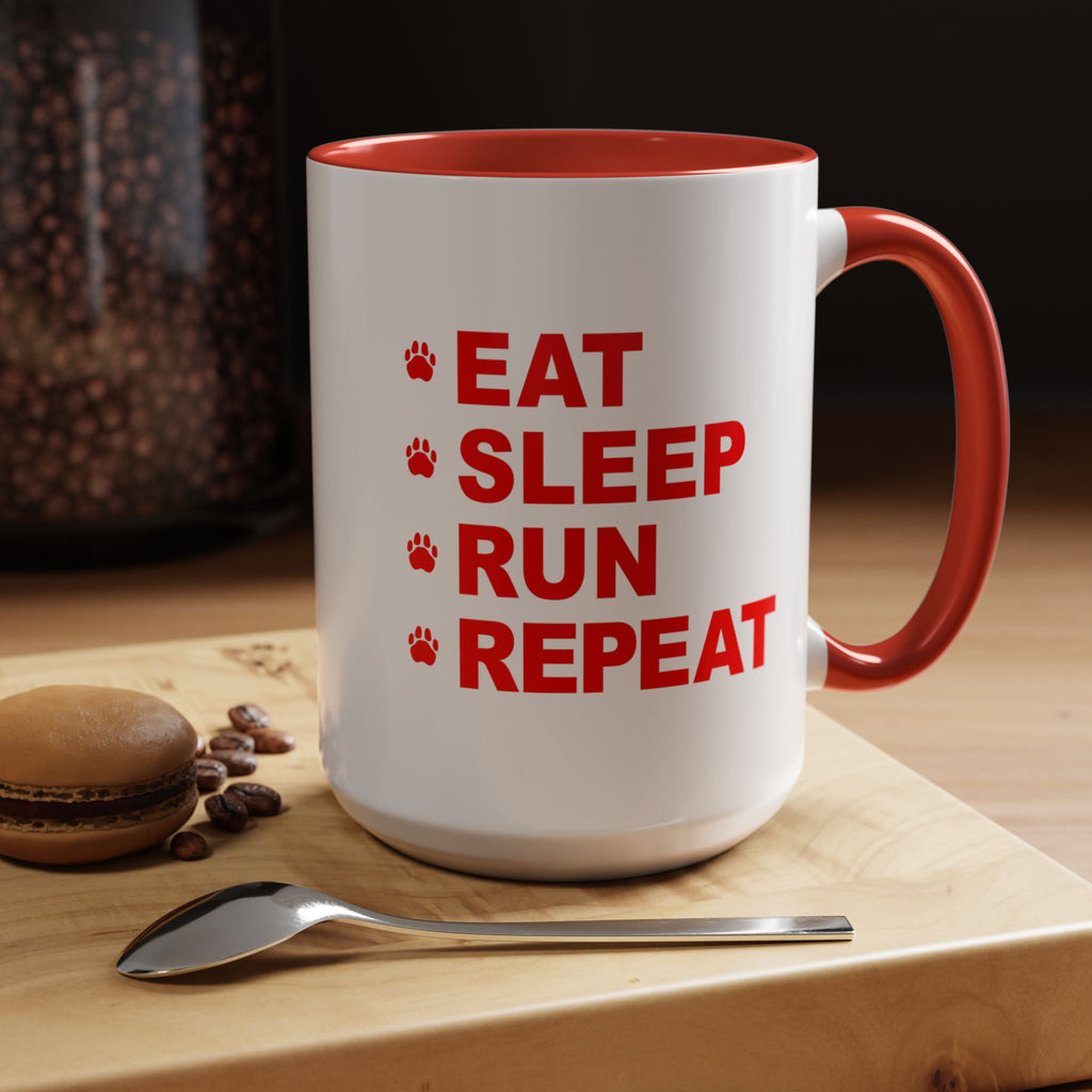 Eat, Sleep, Run, Repeat_Accent Coffee Mug (11, 15oz)