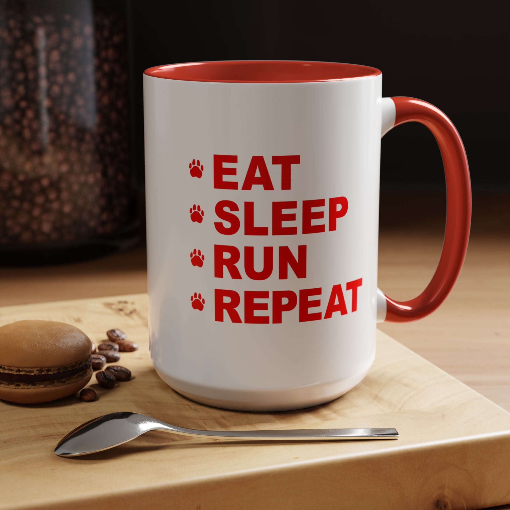 Eat, Sleep, Run, Repeat_Accent Coffee Mug (11, 15oz)