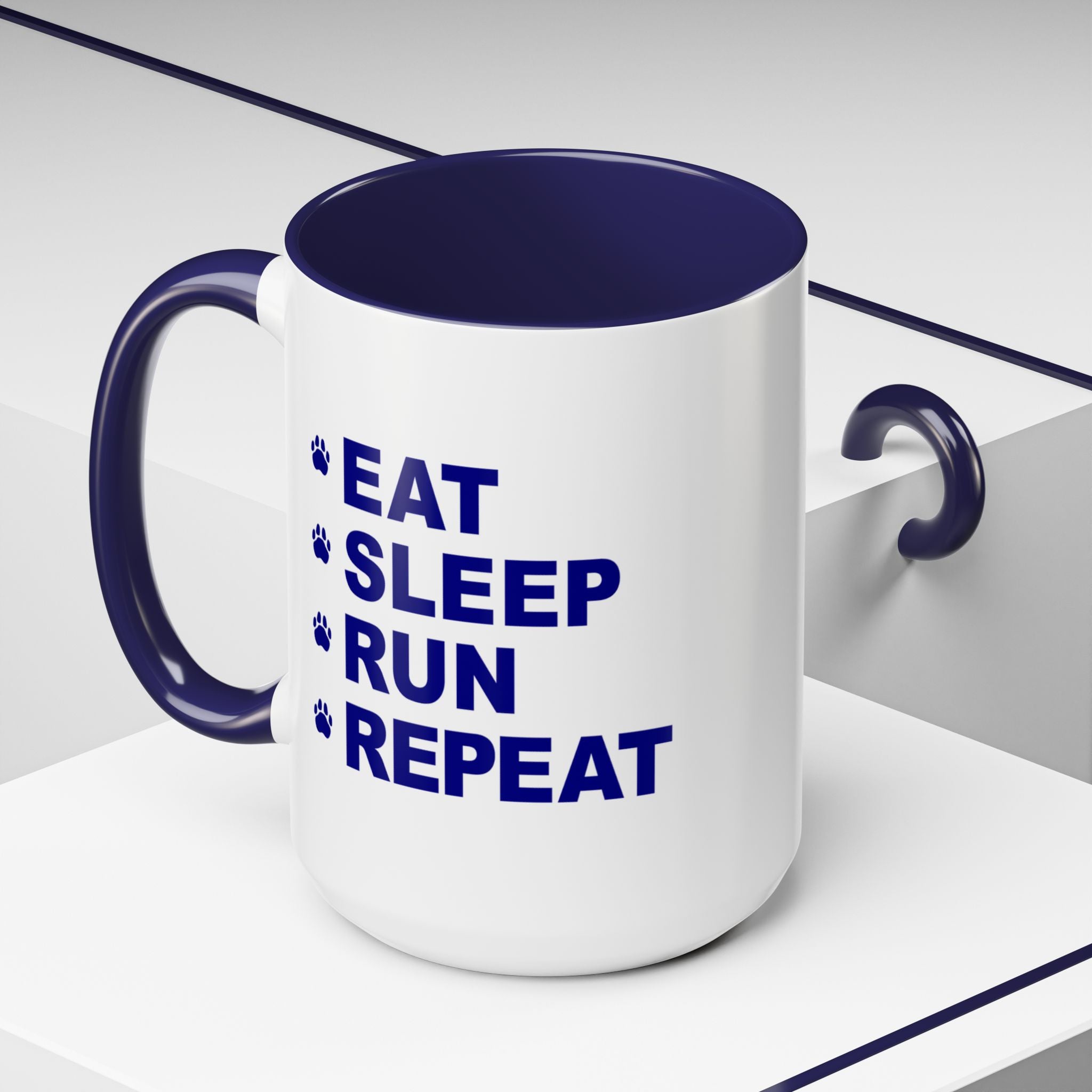 Eat, Sleep, Run, Repeat_Accent Coffee Mug (11, 15oz)