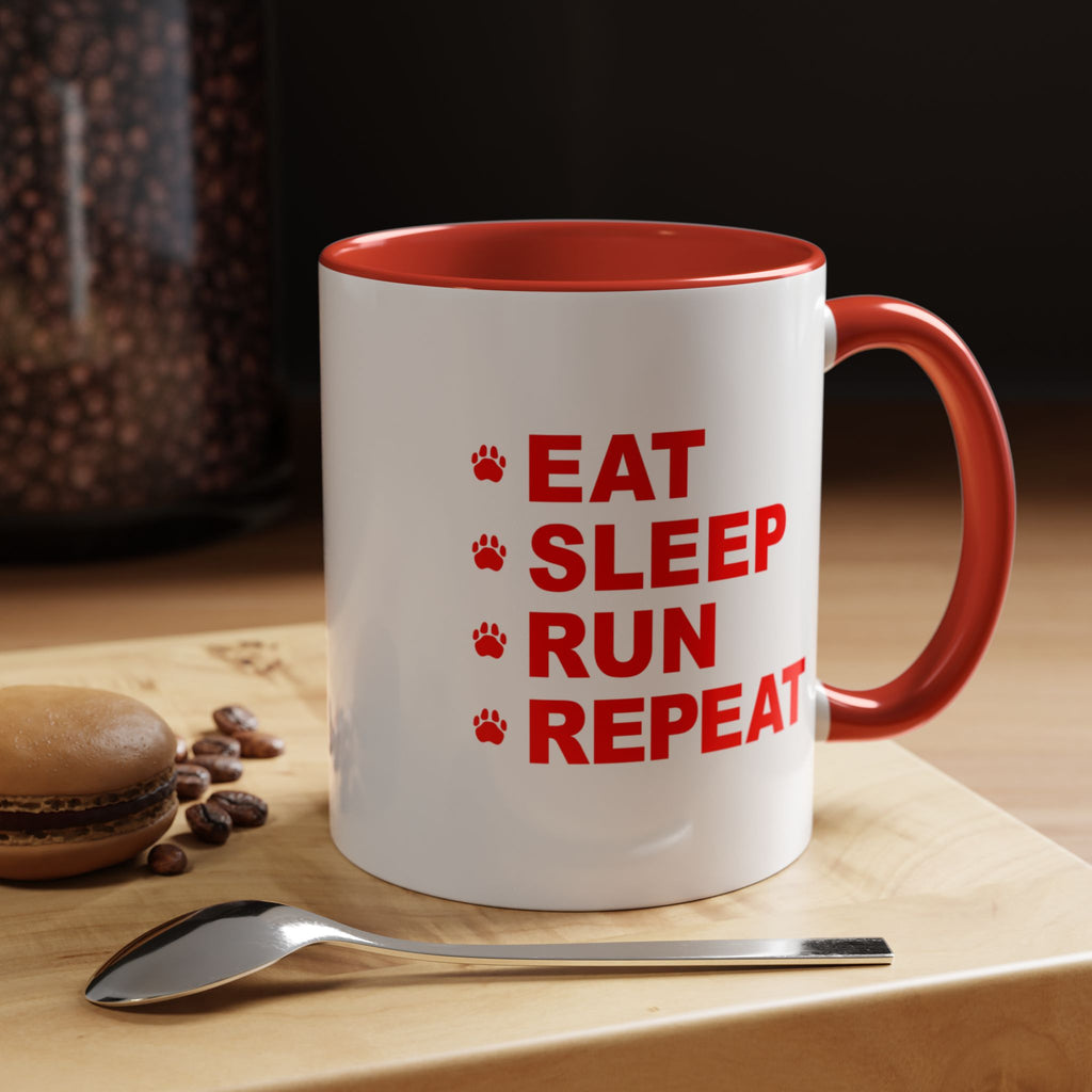 Eat, Sleep, Run, Repeat_Accent Coffee Mug (11, 15oz)