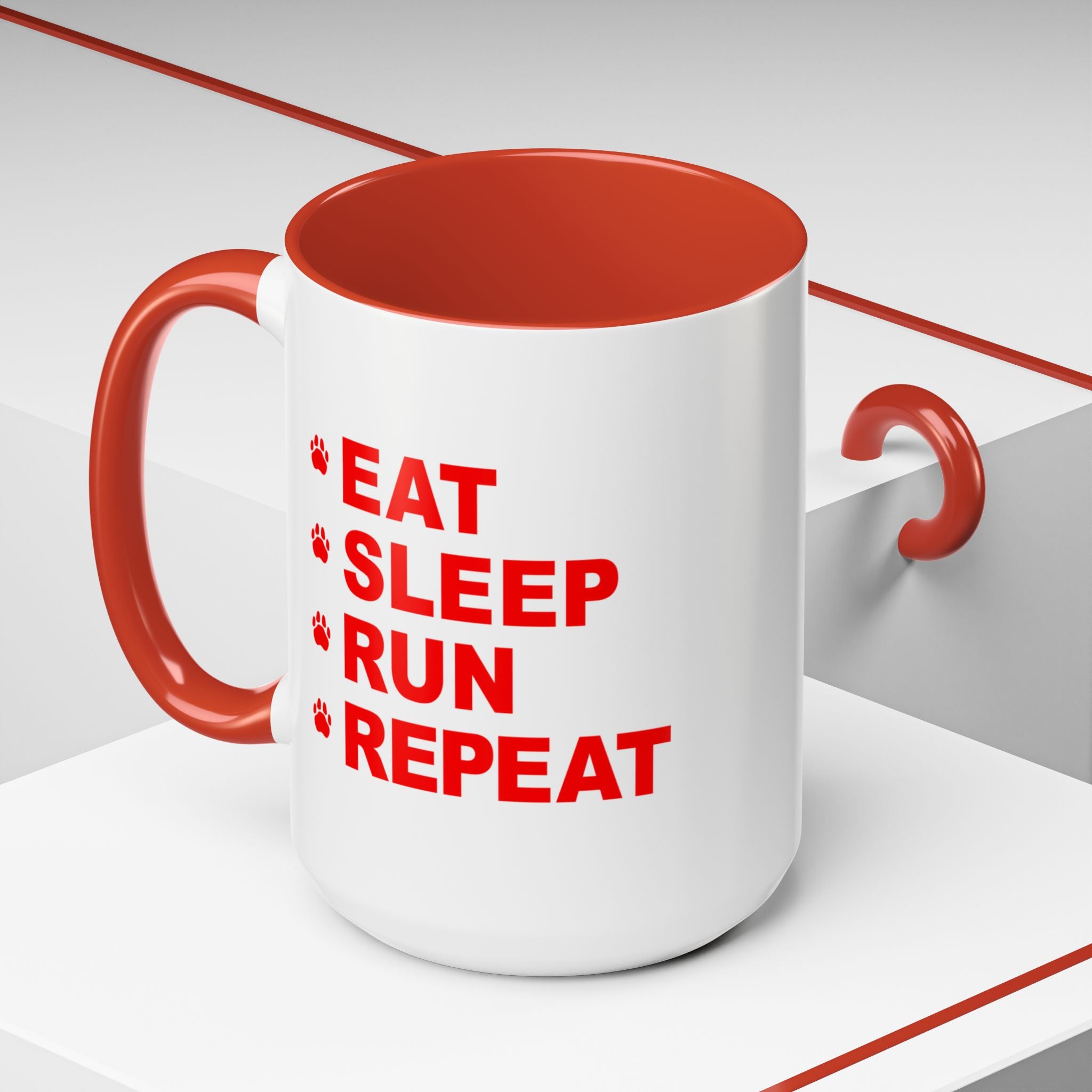 Eat, Sleep, Run, Repeat_Accent Coffee Mug (11, 15oz)