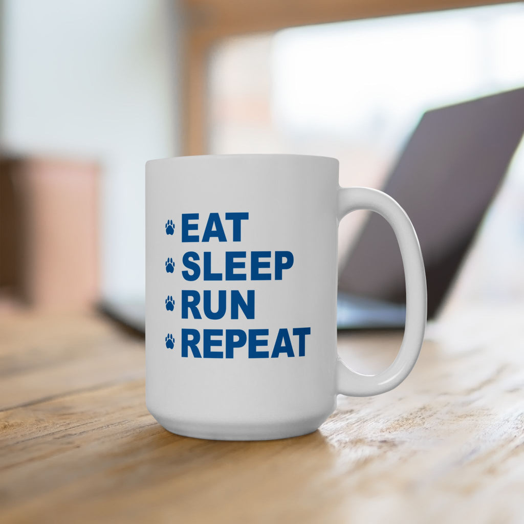 Eat, Sleep, Run, Repeat_Accent Coffee Mug (11, 15oz)