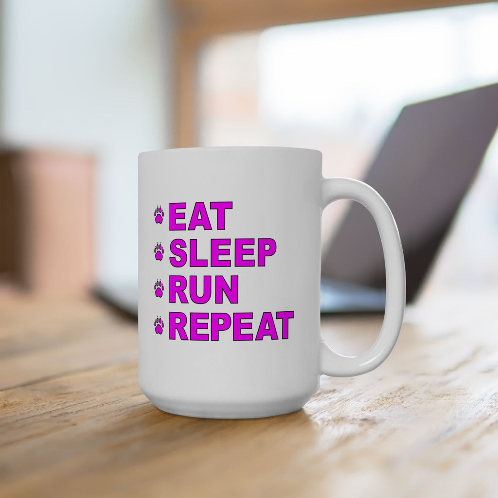 Eat, Sleep, Run, Repeat_Accent Coffee Mug (11, 15oz)