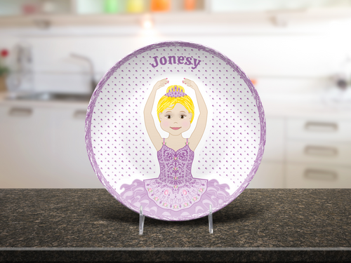 Custom PURPLE Ballerina PLATE