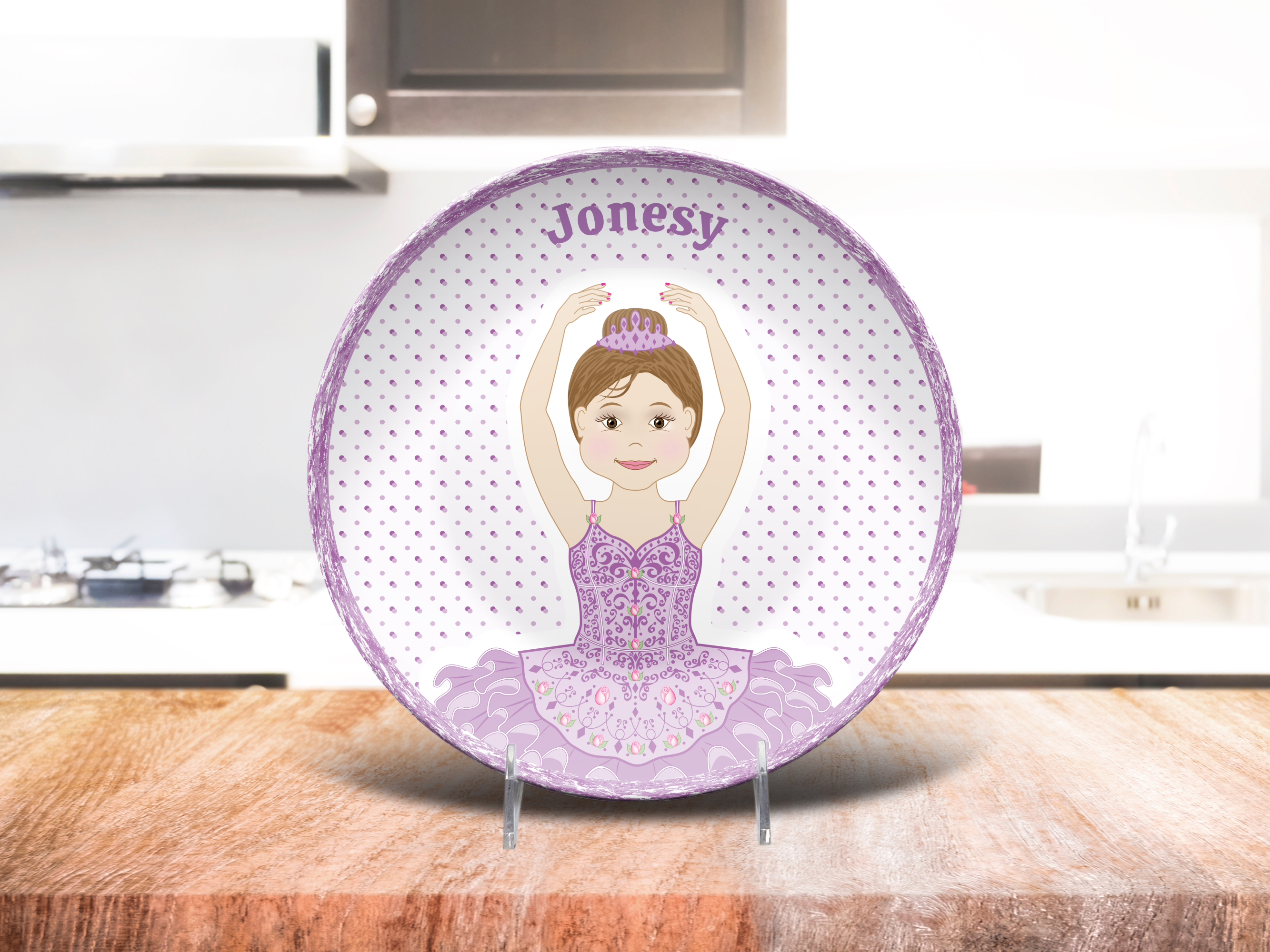 Custom PURPLE Ballerina PLATE